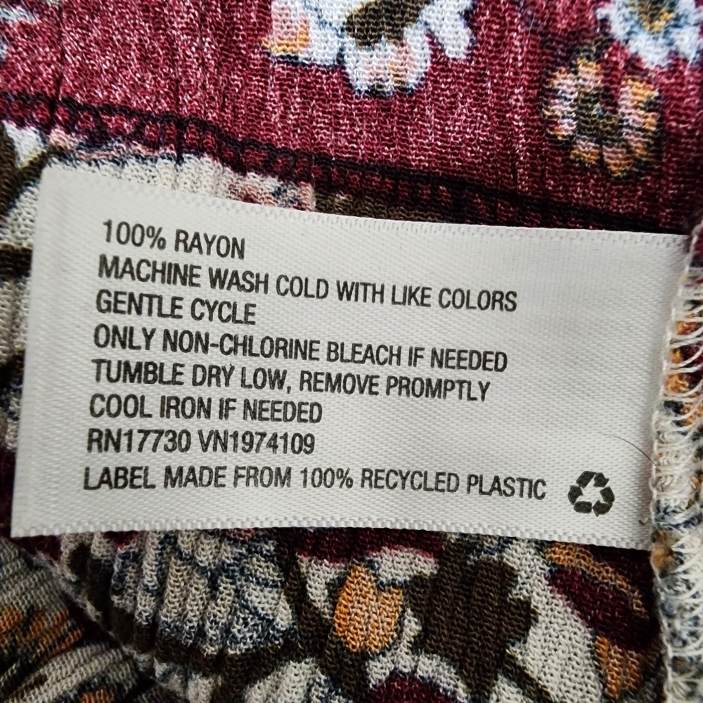Knox Rose XL Boho Floral Maxi Dress Sleeveless Border Print Festival Cottagecore - Picture 12 of 13